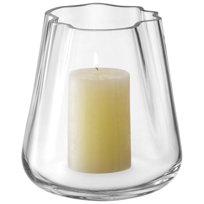 Lagoon Glass Vase - Clear, 7.25in