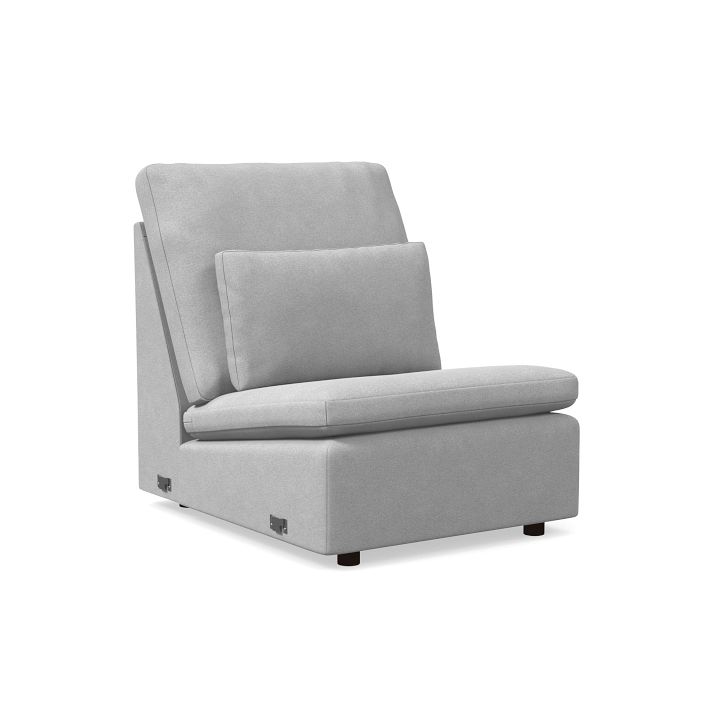 Chip & Dent: Harmony Modular Motion Power Recliner Down Blend Performance Distressed Velvet Frost Gray CS