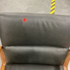 Open Box: Cooper Leather Swivel Office Chair w/ Wood Arms