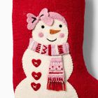 Snowgirl Felt Stocking