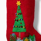 Tree &amp; Gifts Felt Stocking