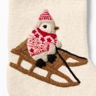 Sledding Penguin Felt Stocking