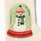 Snowman in Snow Globe Felt Stocking
