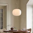 Aria Rounded Rectangle Glass Pendant (12"-16")