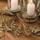 Metal Botanical Votive Centerpiece