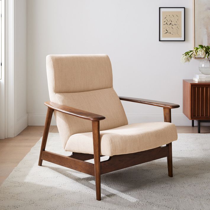 Mid-Century Show Wood High-Back Chair West Elm