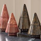 Lidded Glass Filled Tree Candle