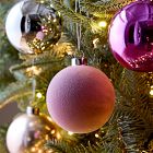 Pink Glass Ball Ornaments (Set of 9)