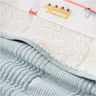 Cozy Jersey Linear Twin Blanket