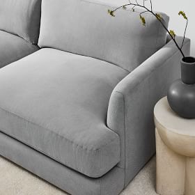 送料3.3万円込　アメリカ購入　West elm グレー L字型 ソファ Haven Sofa (60
