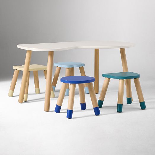 Eva Chen Play Table & Stools Set - Playful Kids Furniture | West Elm