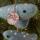 Baby's First Holiday Felt Whale Ornament