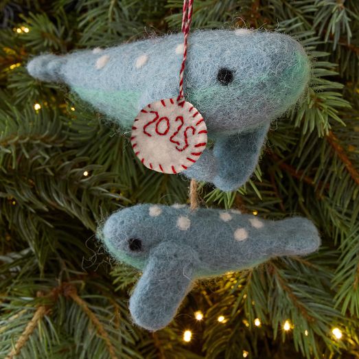 Baby's First Holiday Felt Dog Ornament