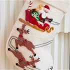Felt Santa &amp; Sleigh Stocking
