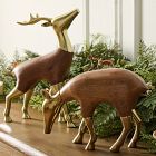 Eugene Wood &amp; Brass Deer Object