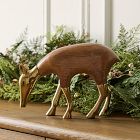 Eugene Wood &amp; Brass Deer Object