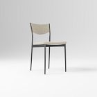 Open Box: Alessio Dining Chair - Performance Yarn Dyed Linen Weave Oatmeal, Textured Antique Bronze