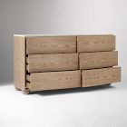 Clementine Marble 6-Drawer Dresser (60")