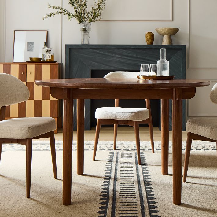 Keira Solid Wood Round Dining Table (48