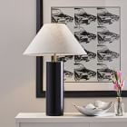 Modern Wood Column Table Lamp