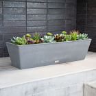 Veradek Plastic Window Box Indoor/Outdoor Planters