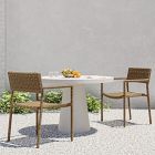 Westport Slim Profile Outdoor Stacking Dining Arm Chair (Set of 2)