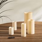 Indoor/Outdoor Wavy Edge Basic Candle - Ivory