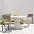 Westport Slim Profile Outdoor Stacking Dining Arm Chair (Set of 2)