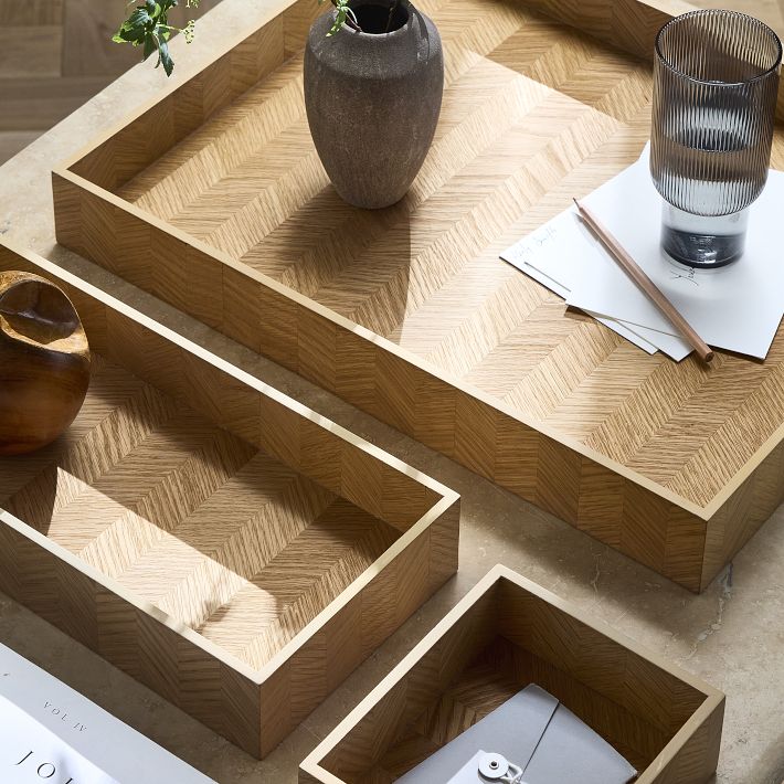 Georgia Graphic Wood Trays | West Elm