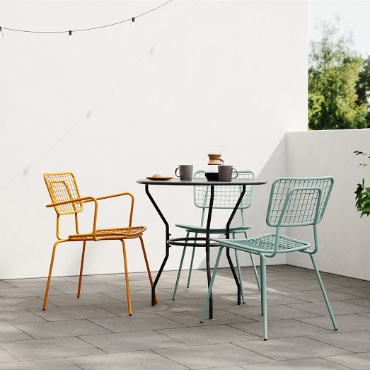 Grand Rapids Chair Co. Opla Outdoor Armless Chair | West Elm