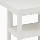 Parsons L-Shaped Desk &amp; Open Storage Shelves Set