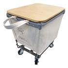 Steele Canvas Lidded Basket on Wheels