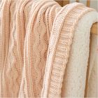 Cozy Cable Knit Baby Blanket