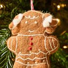 Felt Gingerbread People Ornaments