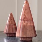Lidded Glass Filled Tree Candle