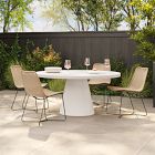 Concrete Indoor/Outdoor Pedestal Round Dining Table (32&quot;&ndash;60&quot;)