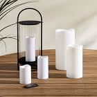 Indoor/Outdoor Wavy Edge Basic Candle - White