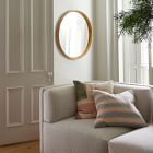 Woven Rattan Round Wall Mirror