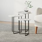 Ditmas Marble Nesting Tables (12"&ndash;16")
