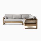 Santa Fe Slatted Outdoor 3-Piece L-Shaped Sectional (93")