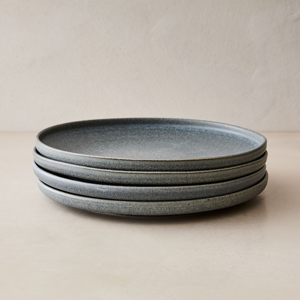 Kanto Stoneware Dinner Plates, Arctic Blue, Set of 4