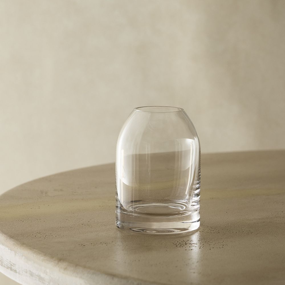 Chad Glass Vases - Wide - 8.2"H