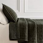 Cotton Velvet Plaid Reverse Quilt &amp; Shams