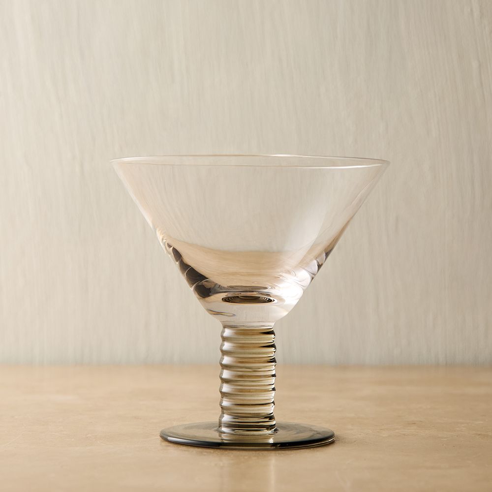 Grooved Stem Glassware Set of 4
