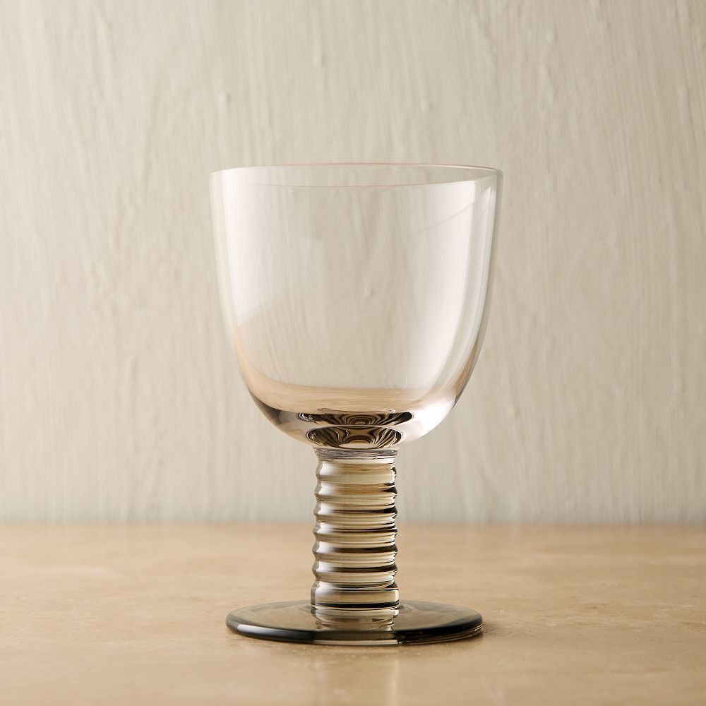Grooved Stem Glassware Set of 4