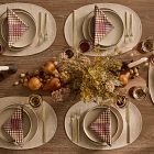 Metallic European Linen Placemat Sets