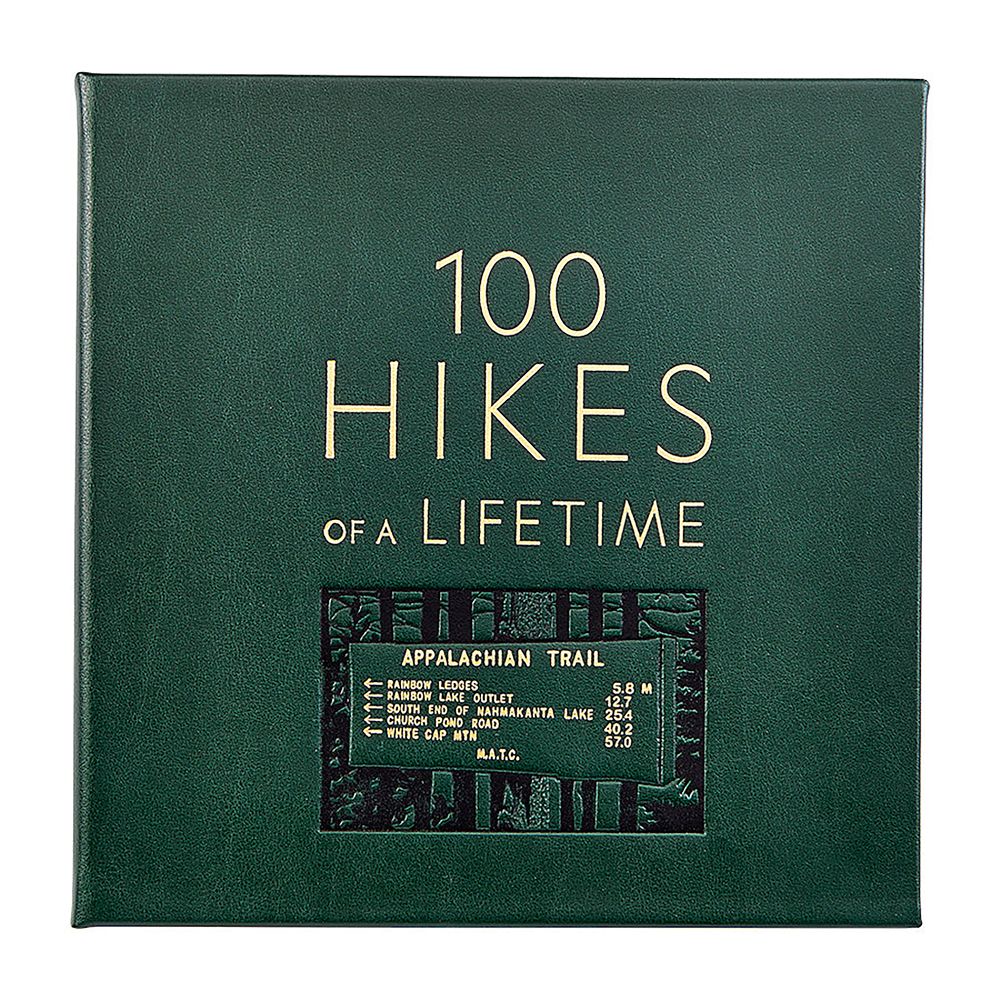 100 Hikes of a Lifetime Leather-Bound Book