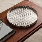 Round Woven Metal Tray