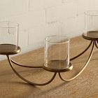 Curved Metal Votive Centrepiece