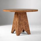 Pierce &amp; Ward Burl Wood Round Bistro Table (42")